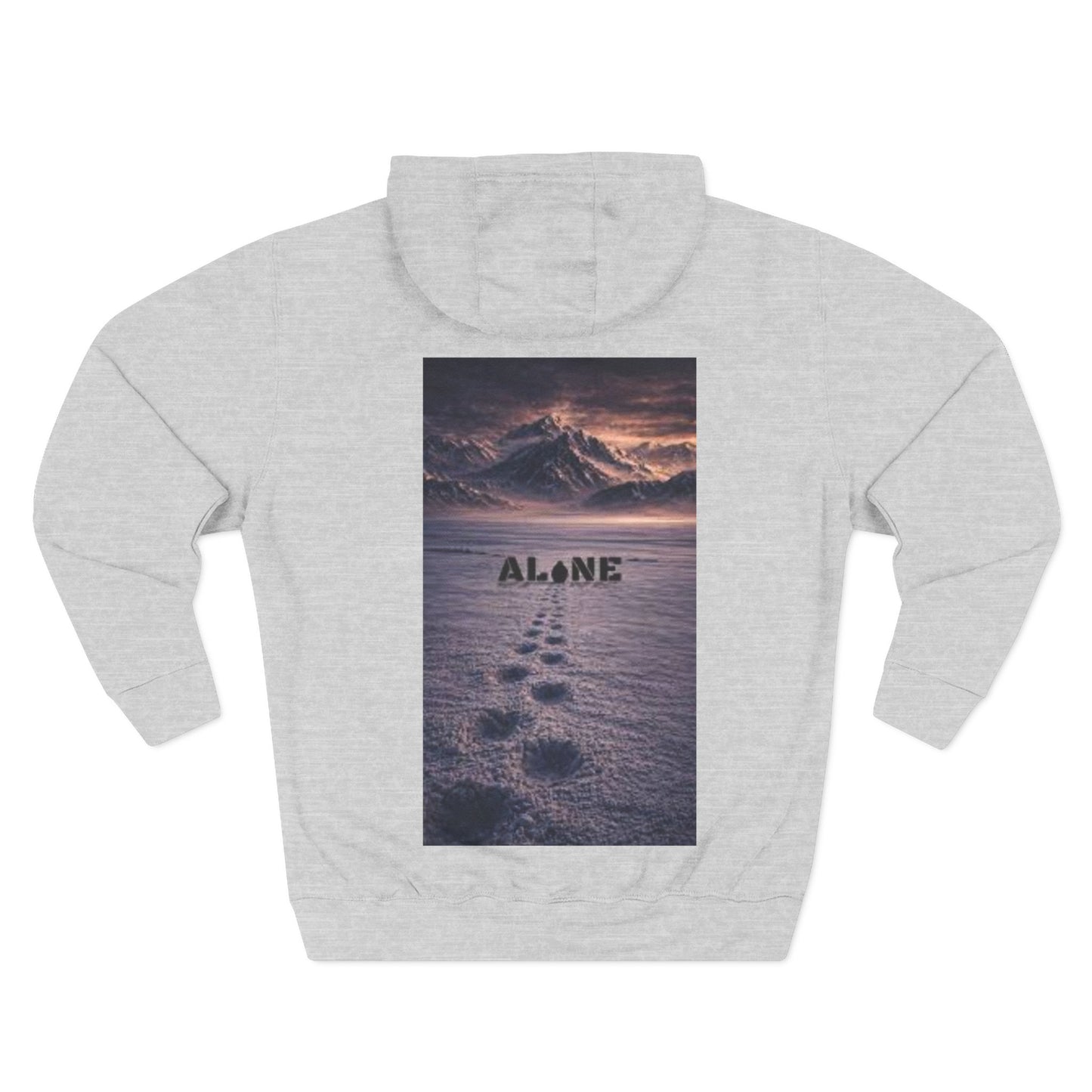 Three-Panel Fleece Hoodie